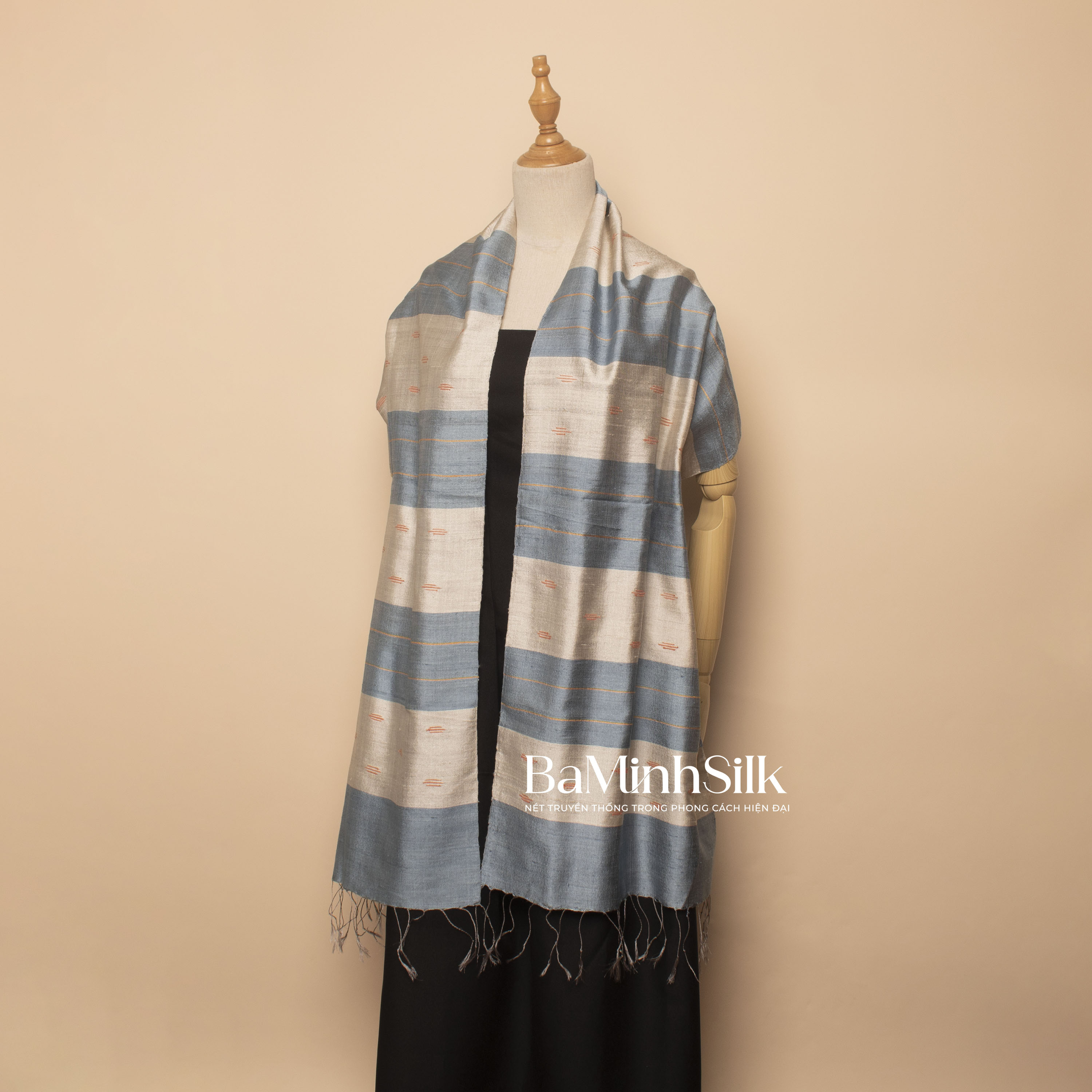 khăn kén kk05 khăn kén kk05 - khăn thổ cẩm tơ tằm