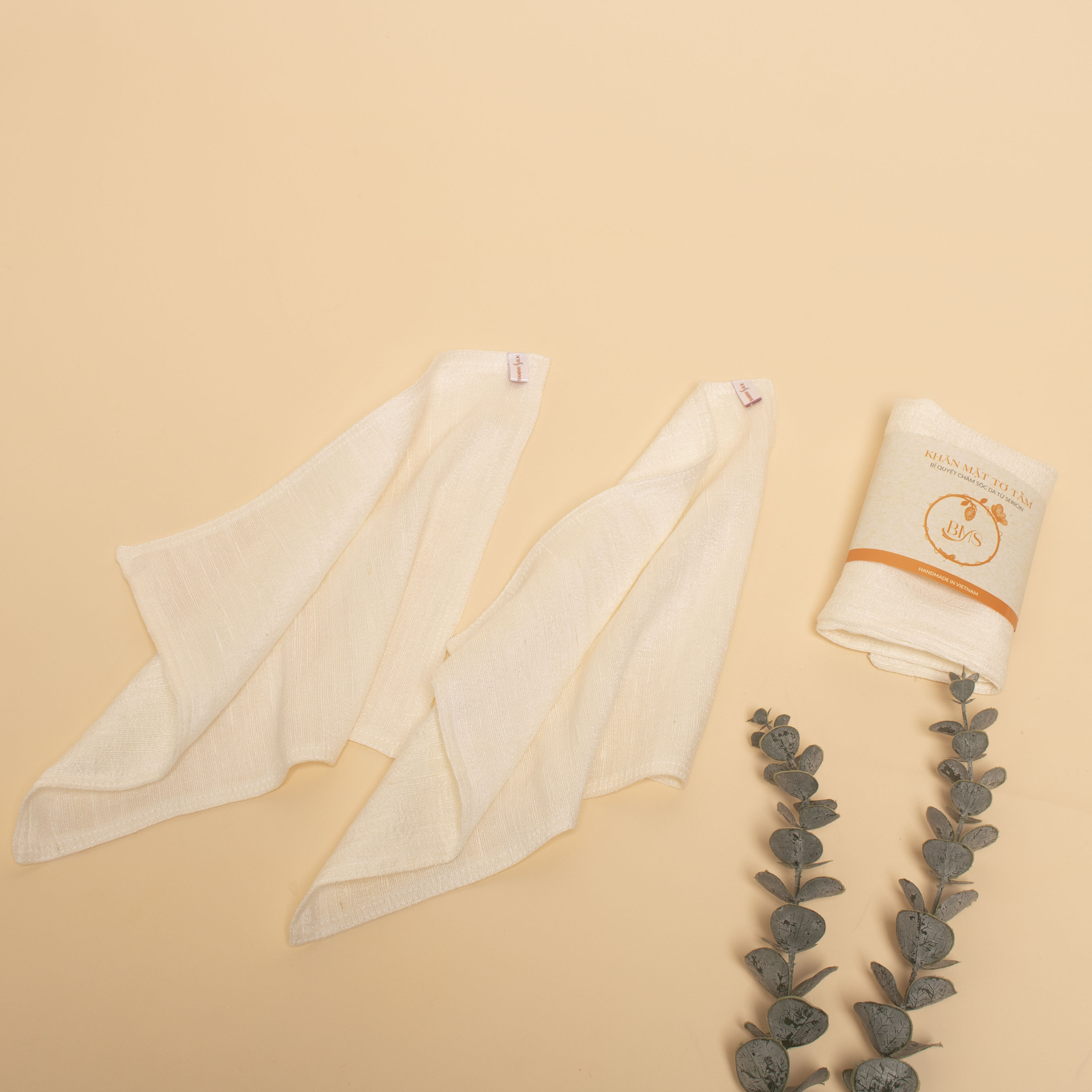 khăn mặt 25x30 2 lớp khăn mặt tơ tằm 2 lớp size 25x30cm cho bé