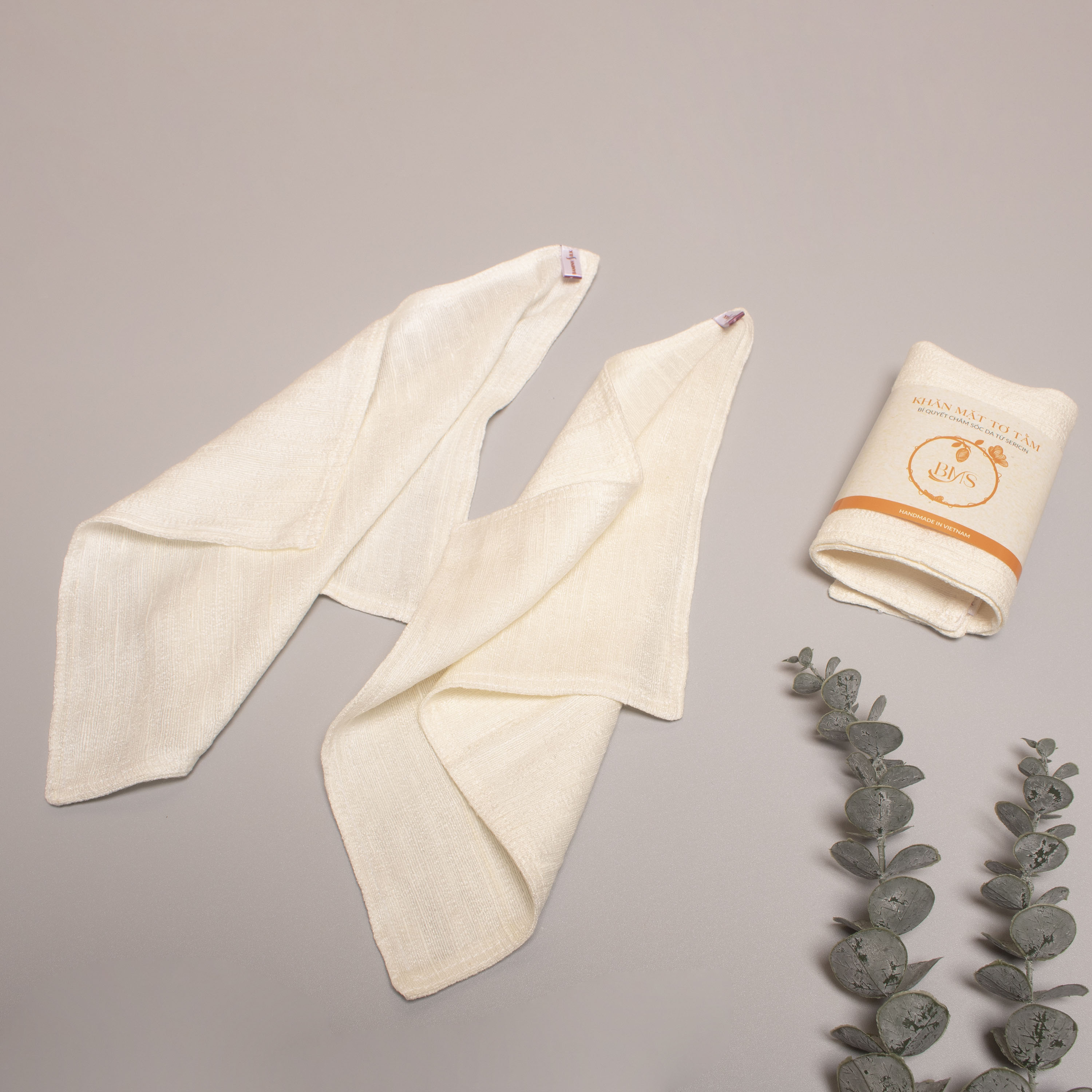 Natural Silk Face Towel for Kids (25x30cm)