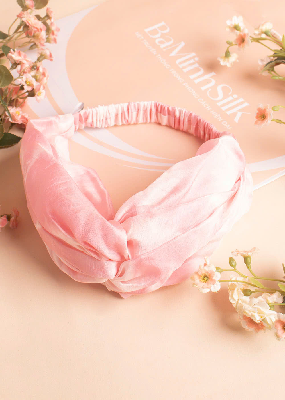 Băng Đô Lụa Tơ Tằm shibori thời trang