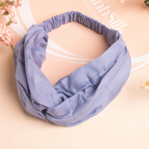 băng đô lụa màu xanh dương