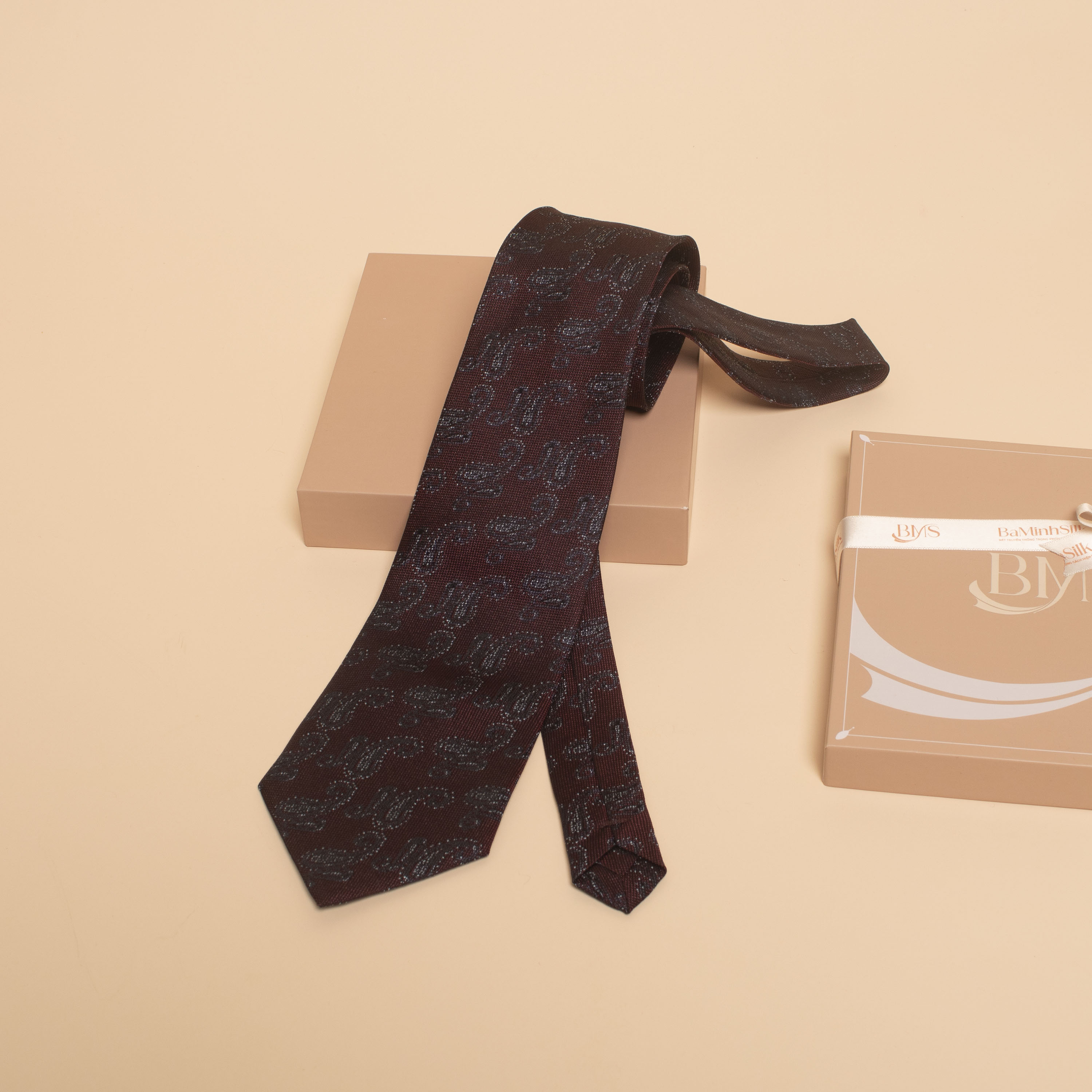 cà vạt lụa tơ tằm cv25