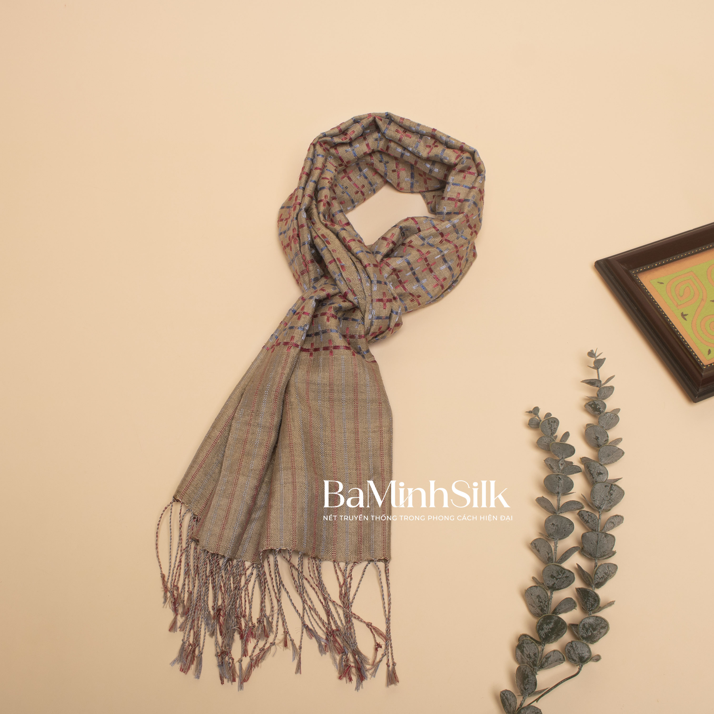 khăn thổ cẩm bộc mẩy ghi cho nam BMG