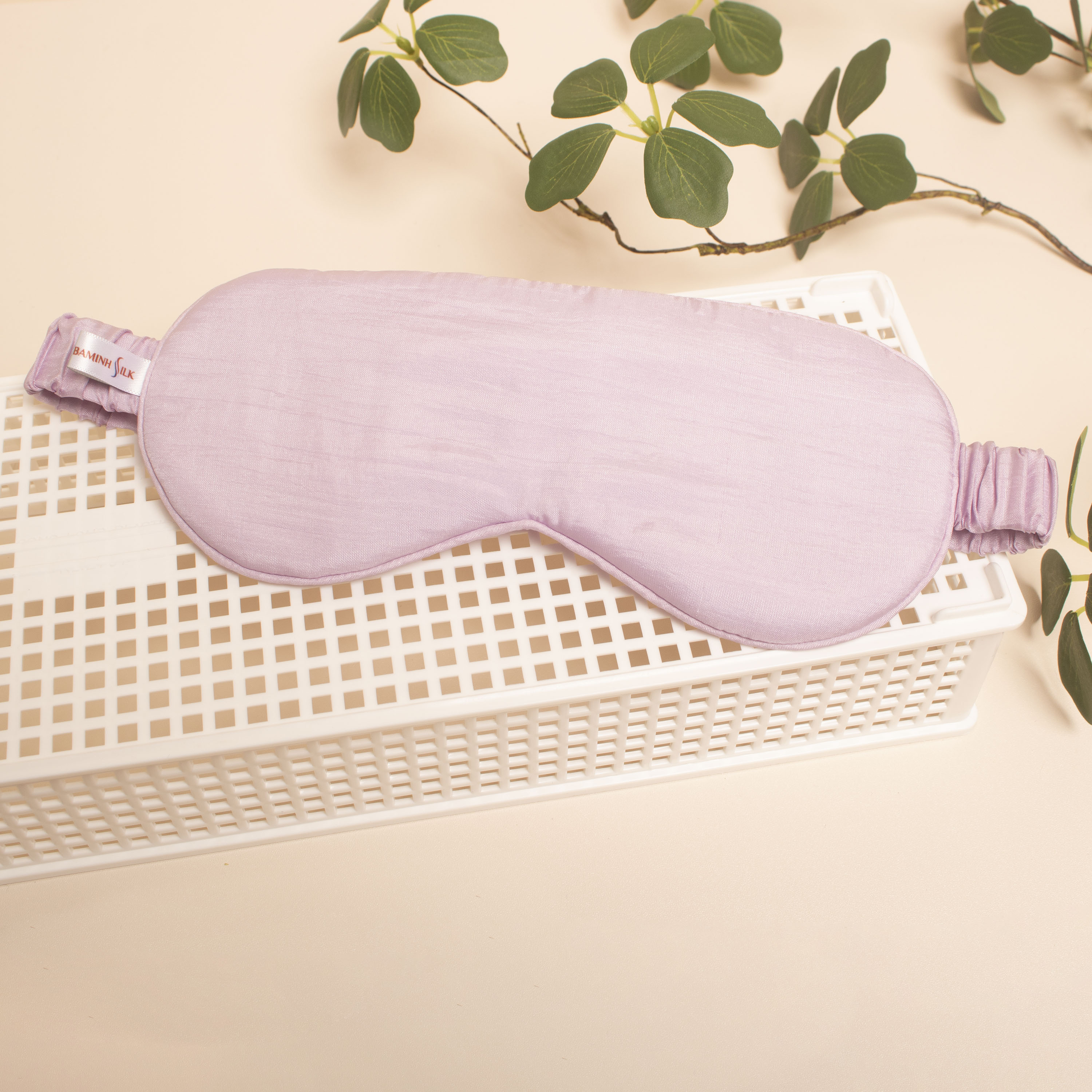 Bịt mắt lụa tơ tằm màu tím