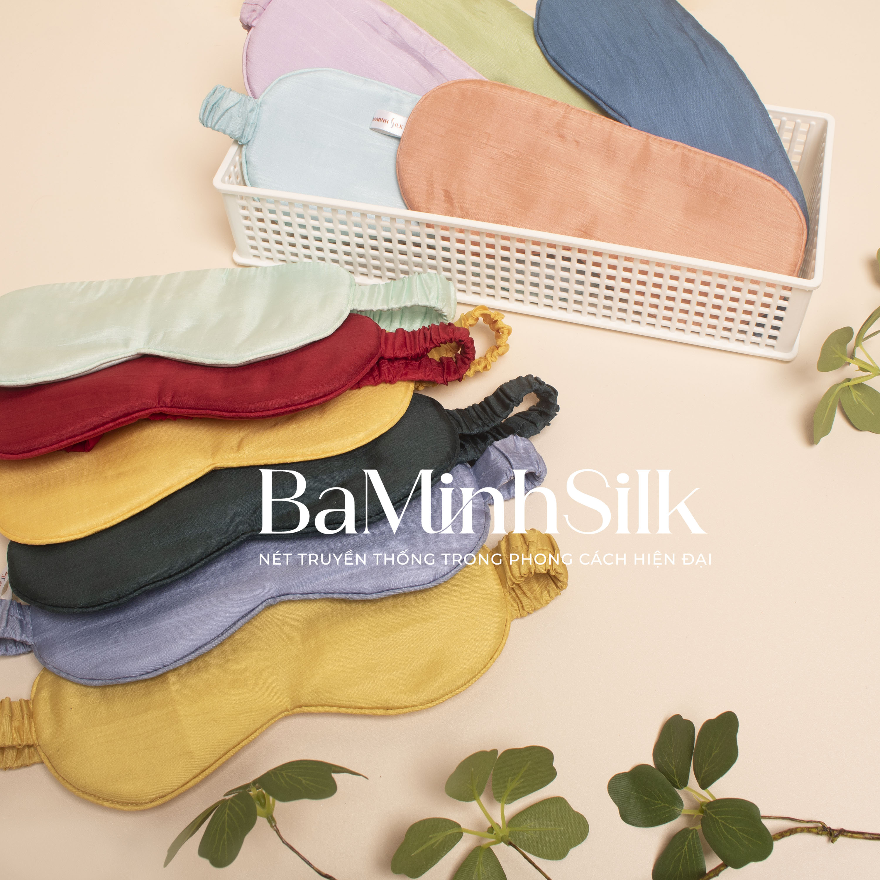 Bịt mắt lụa tơ tằm trơn của Bá Minh Silk