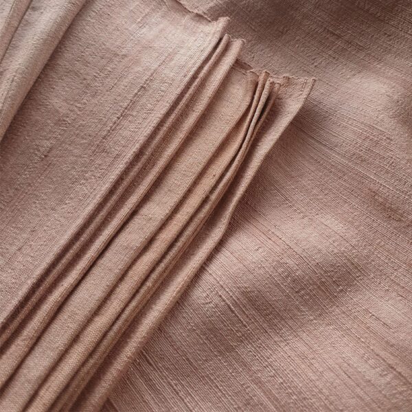 vải đũi tơ tằm 001 80cm nhuộm màu củ nâu