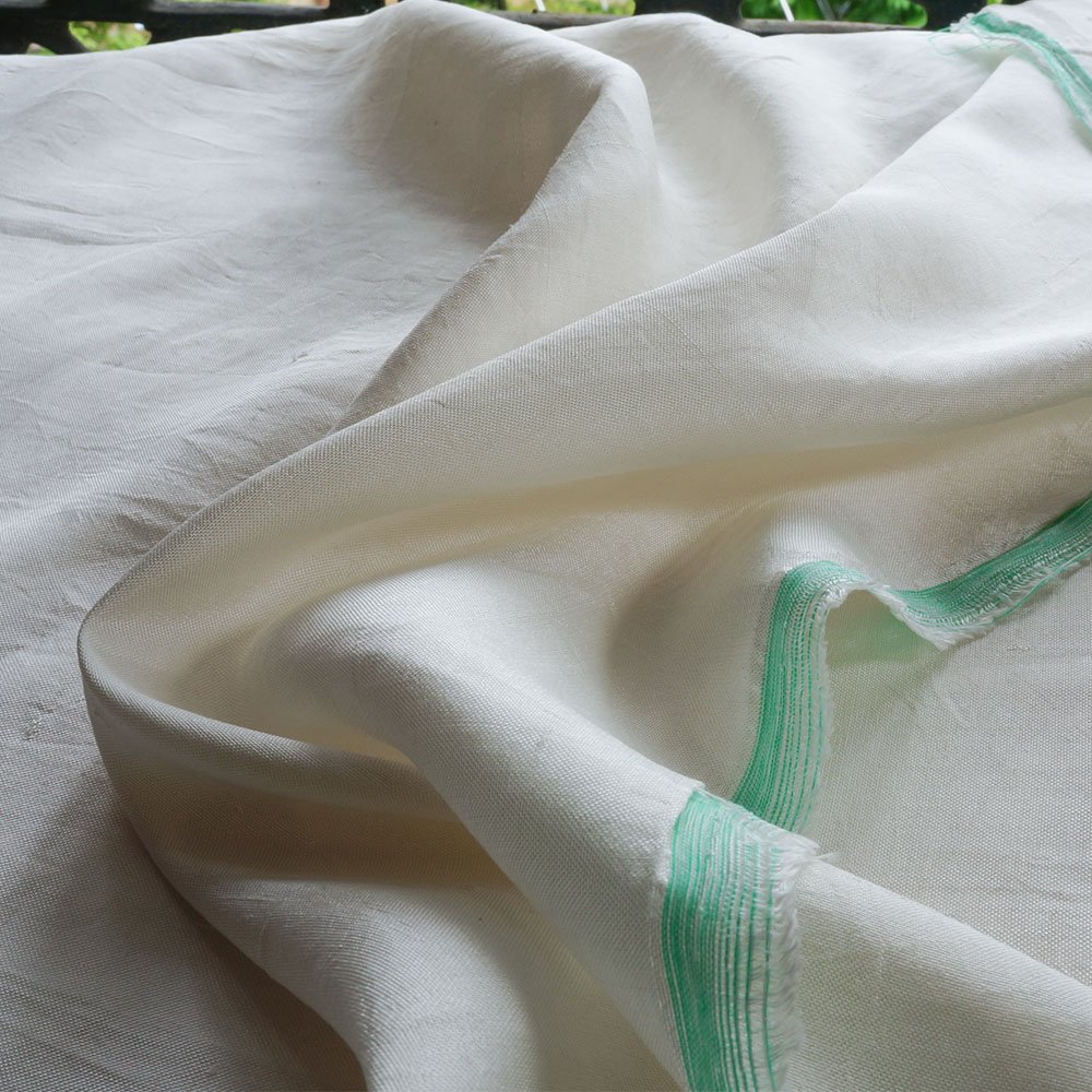 vải lụa tơ tằm thủ công màu trắng nguyên bản của tơ tằm