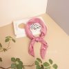 khăn lụa vuông thời trang cao cấp màu hồng h01 70x70