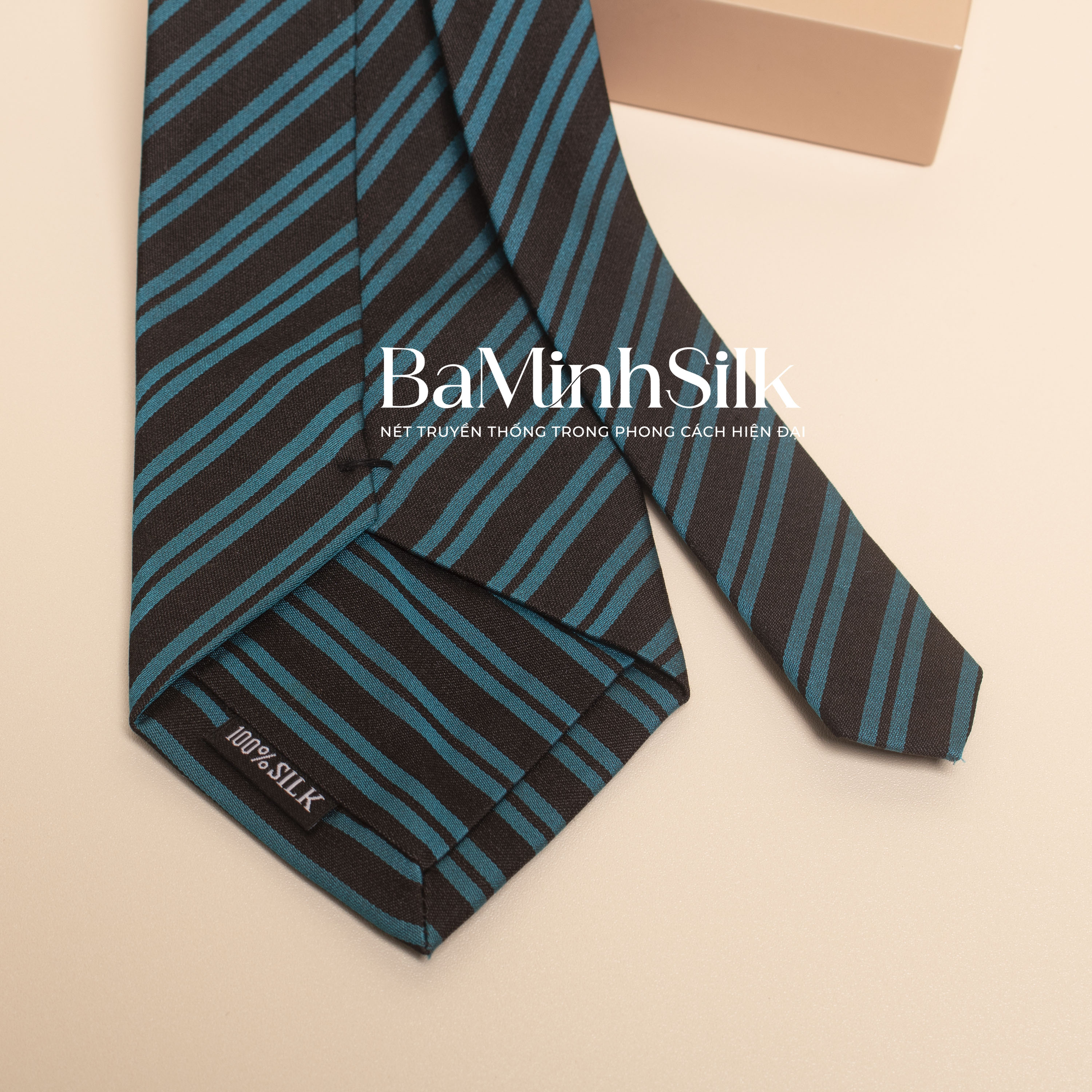 cà vạt lụa tơ tằm cv-02 Bá Minh Silk