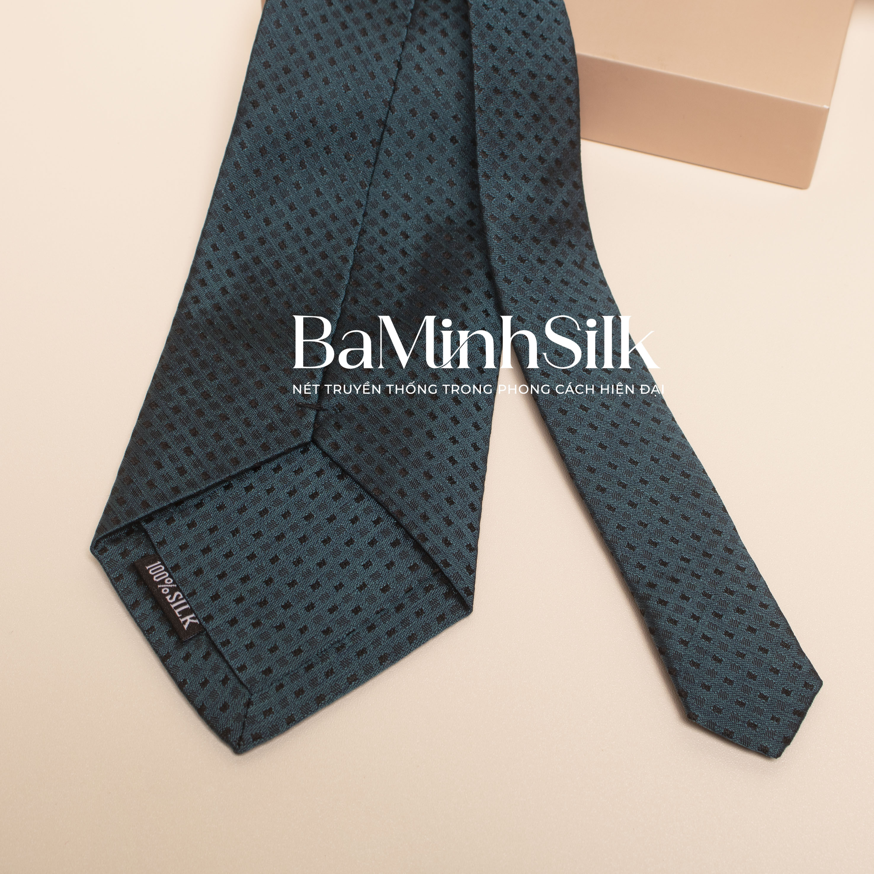 bề mặt cà vạt lụa cv 05