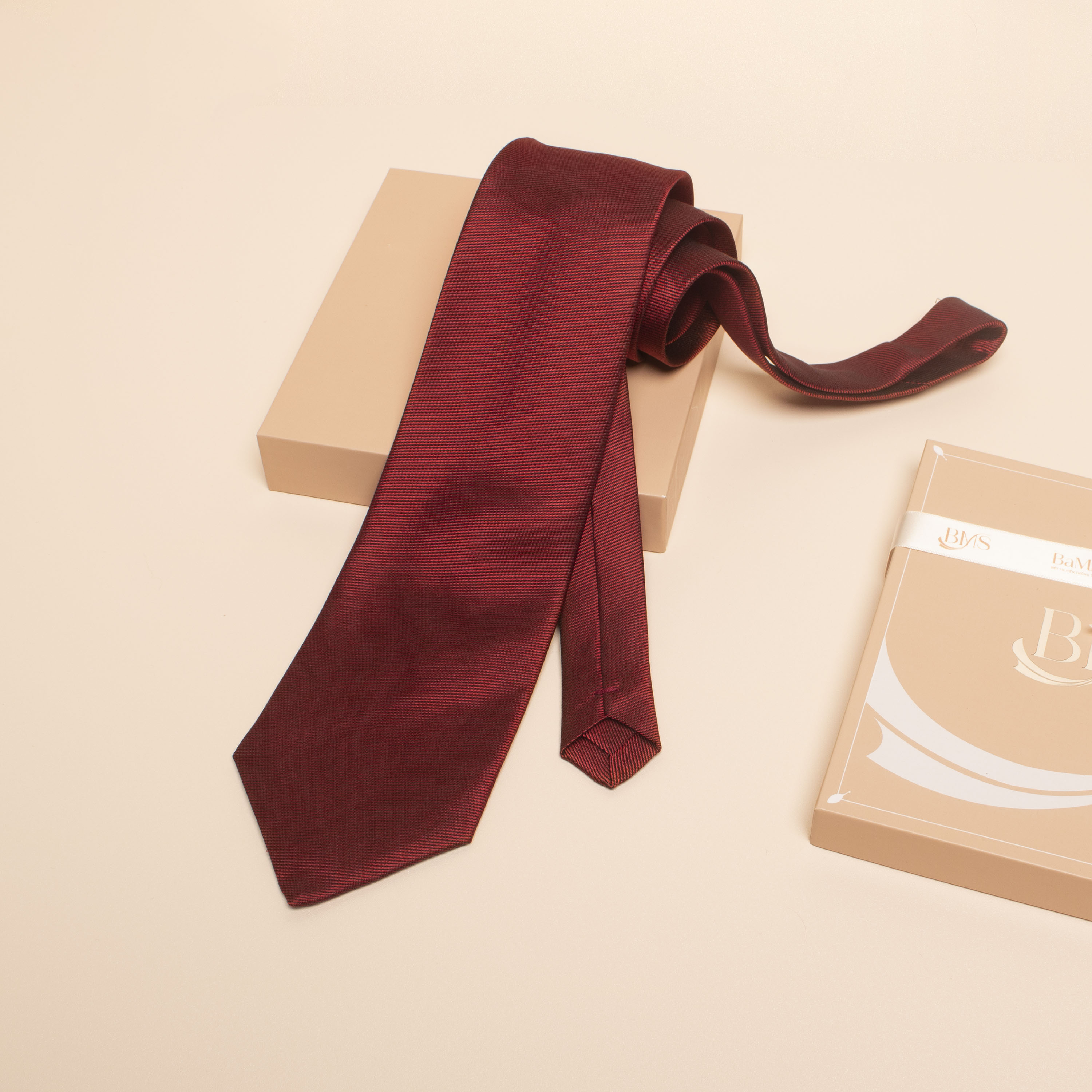 cà vạt lụa tơ tằm cv 07 Bá Minh Silk