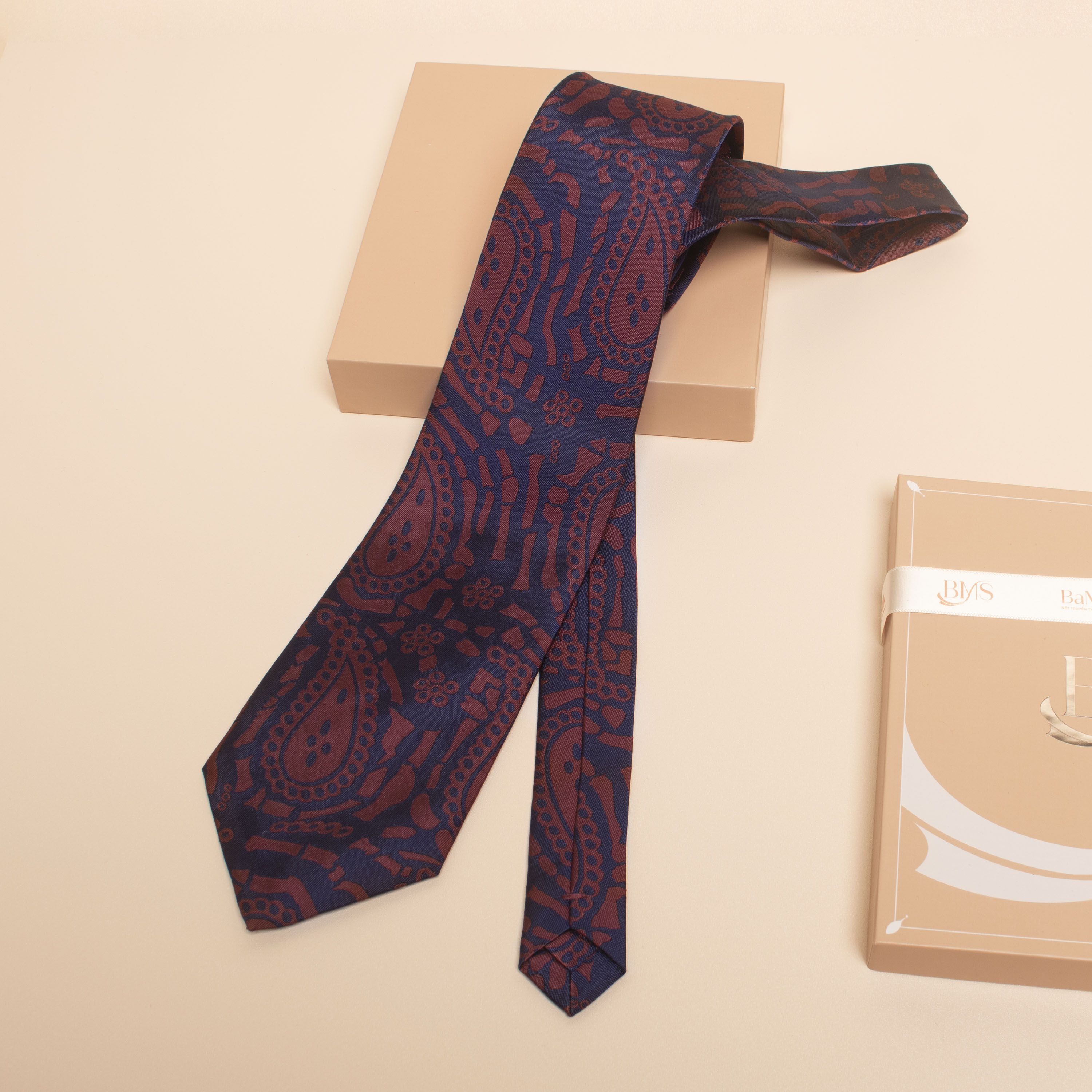 cà vạt lụa tơ tằm cv 24 bá minh silk