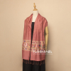 khăn thổ cẩm con gà màu đỏ của bá minh silk