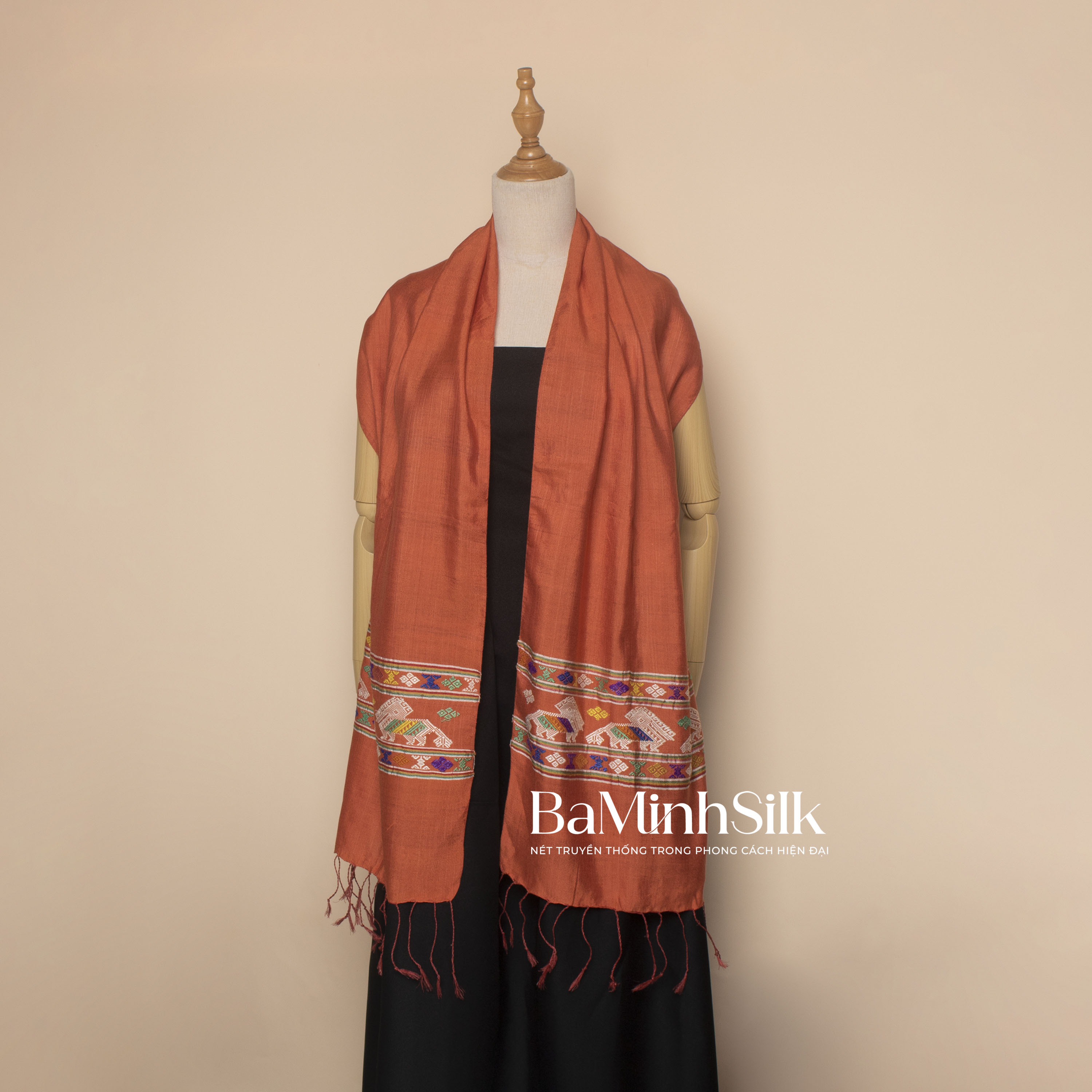 khăn thổ cẩm con voi kv6 khăn thổ cẩm con voi kv6