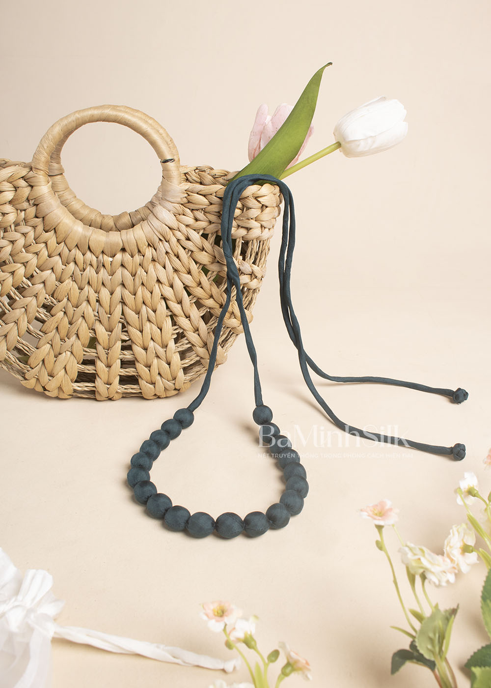 Băng-đô-hạt-lụa-xanh-cổ-vịt