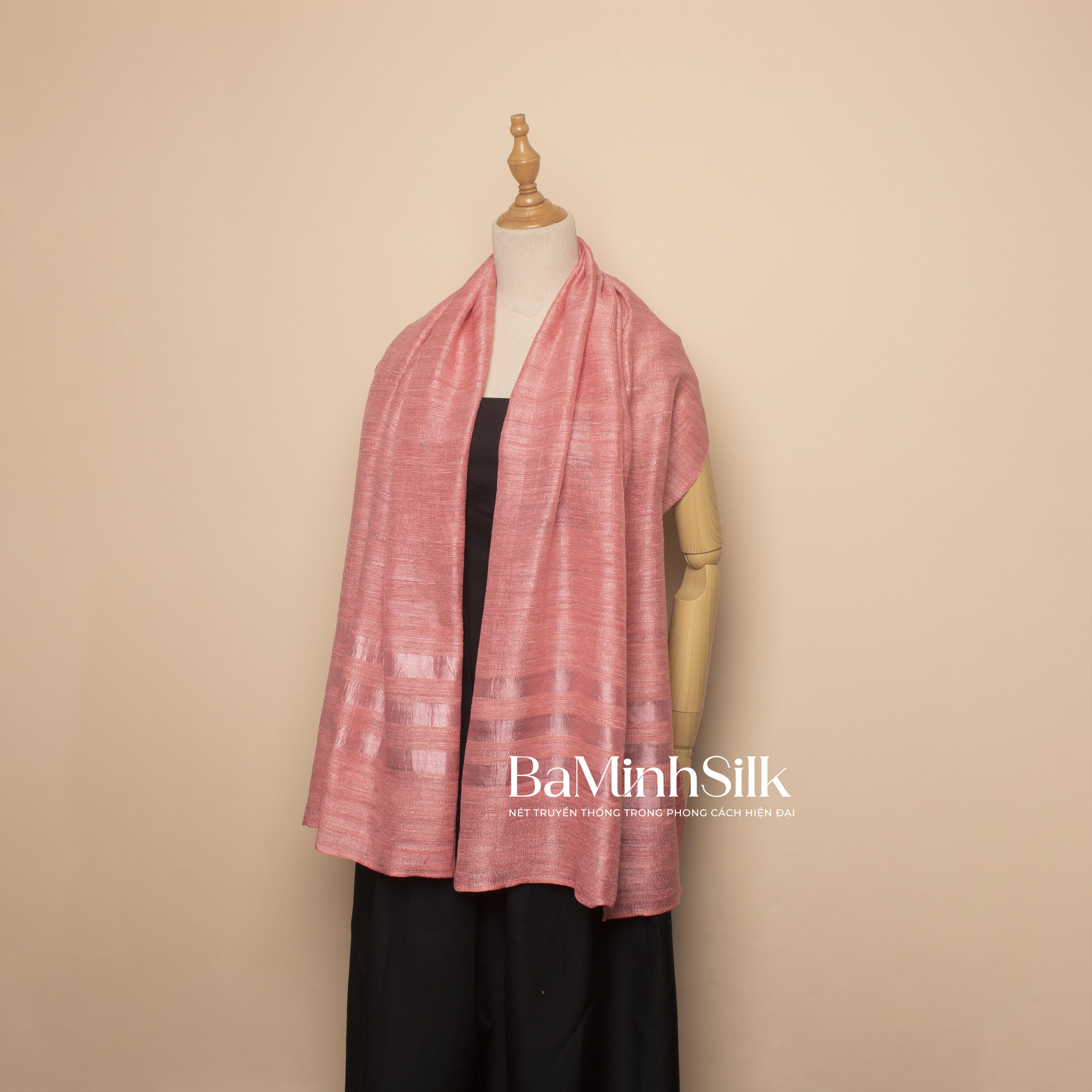 khăn đũi kẻ tơ hồng 0801 khăn đũi kẻ tơ hồng 0801