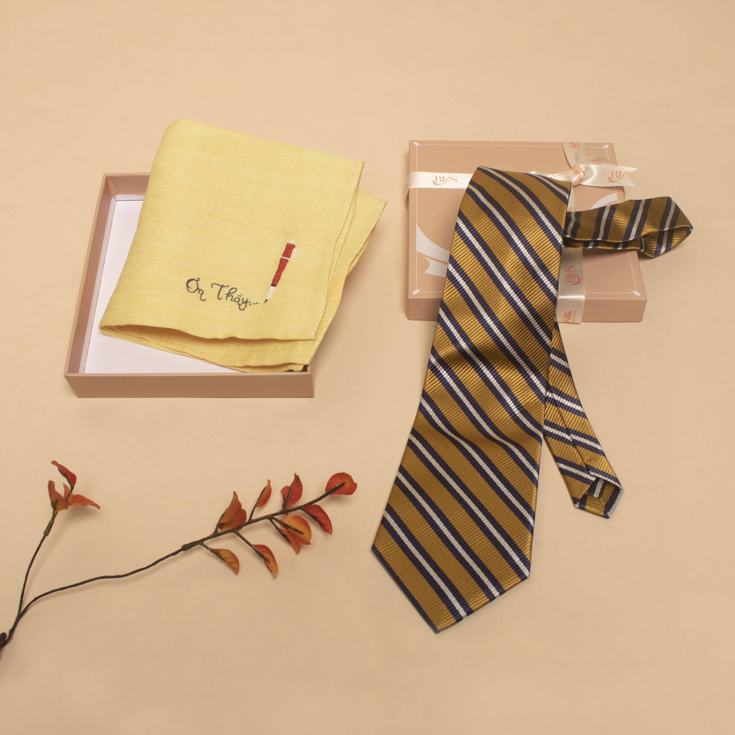 Set quà 089 Mãi ghi nhớ - set quà tặng thầy giáo ý nghĩa của Bá Minh Silk