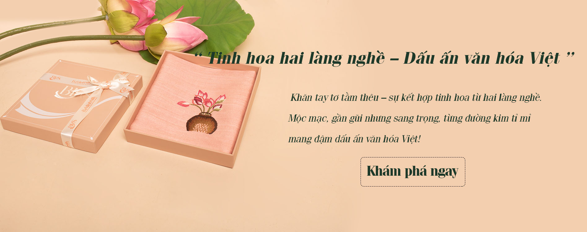 ảnh banner khăn tay thêu