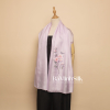 khăn choàng lụa tơ tằm vẽ tay hoa sơn trà - Bá Minh Silk