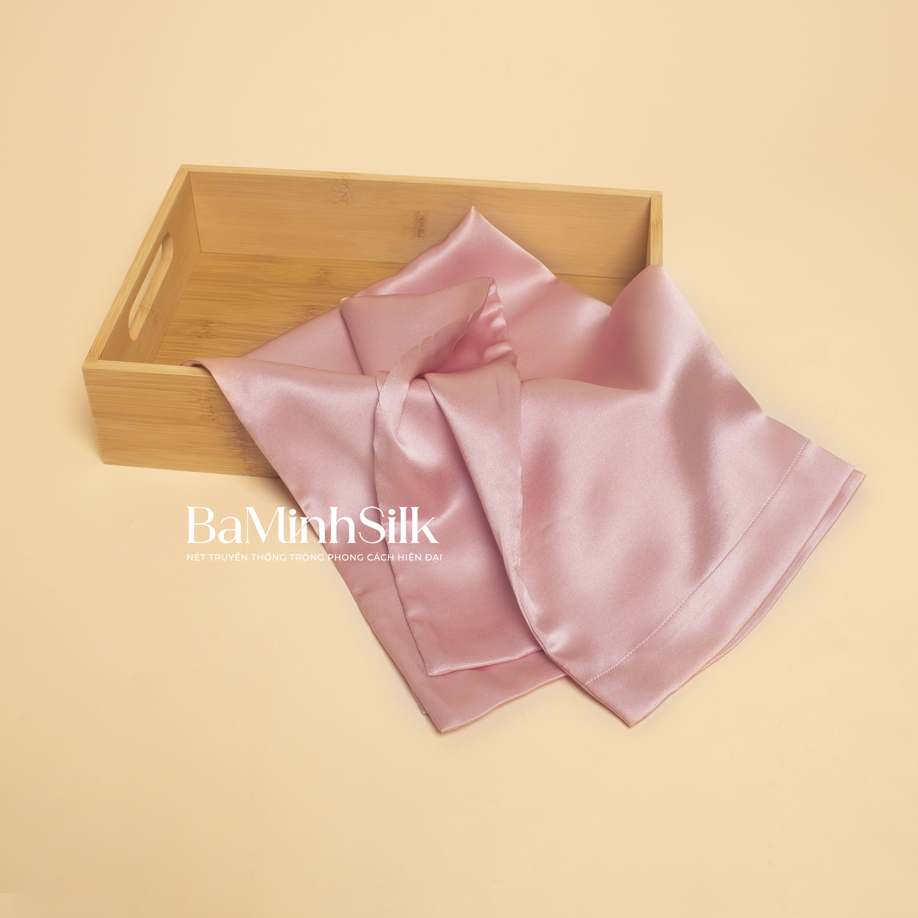 vỏ gối lụa tơ tằm hồng