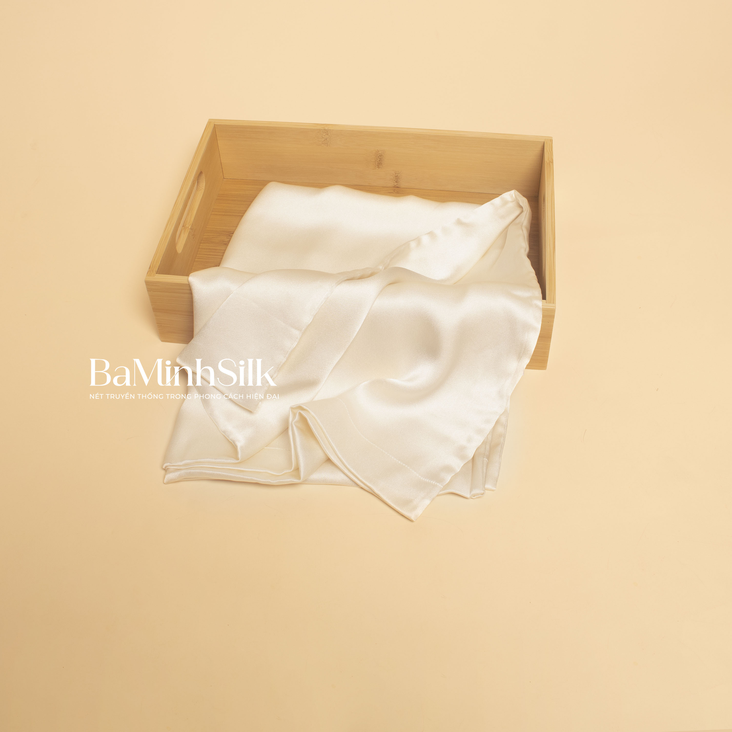 vỏ gối lụa tơ tằm trắng